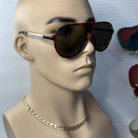 New Authentic Gucci Tortoiseshell GG0829SA 003 Sunglasses - Picture 1 of 12
